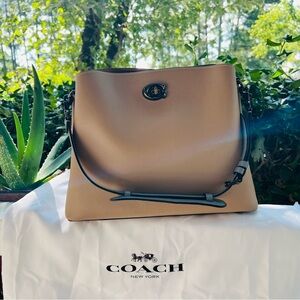 Coach Willow Shoulder Bag In Colorblock